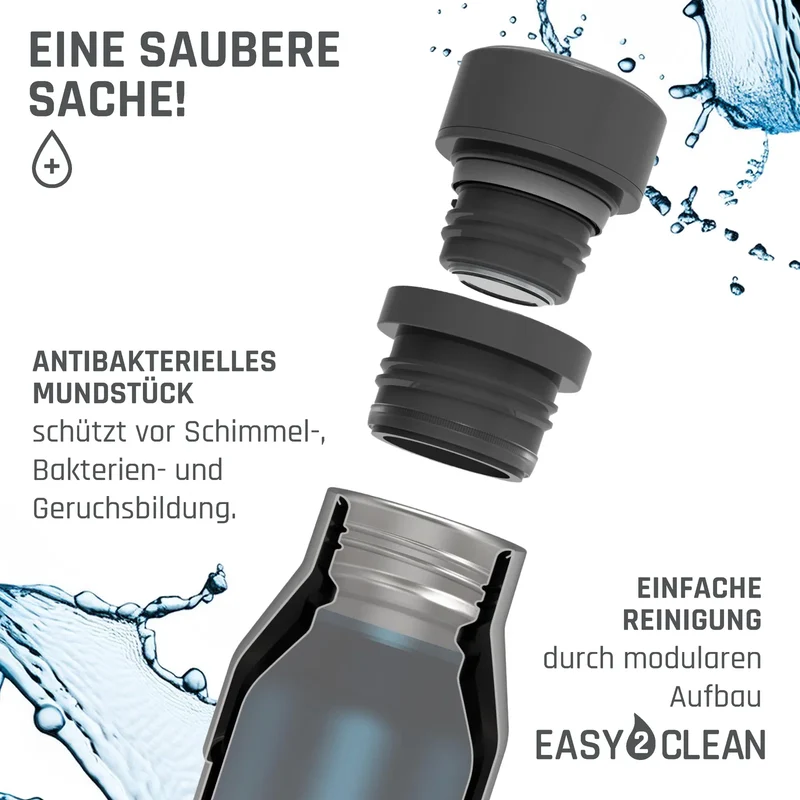 boddels PULLE Trinkflasche 0,5 l isoliert edelstahl