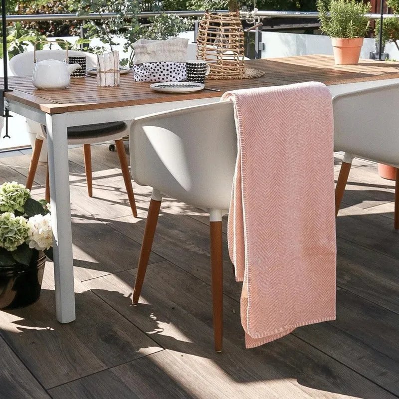Bio-Baumwolldecke FINN Rosa