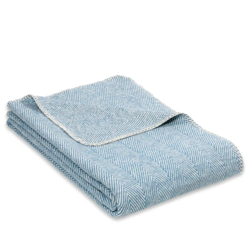 Bio-Baumwolldecke FINN Blau