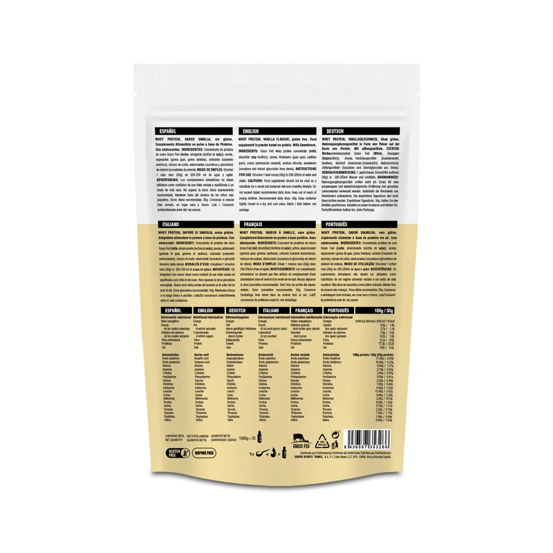 WHEY PROTEIN - Batido de Proteínas Grass Fed