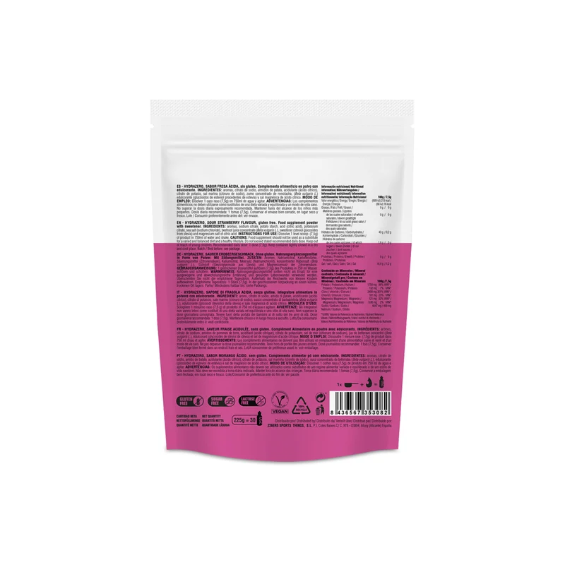 HYDRAZERO - Bebida Hipotónica 225g