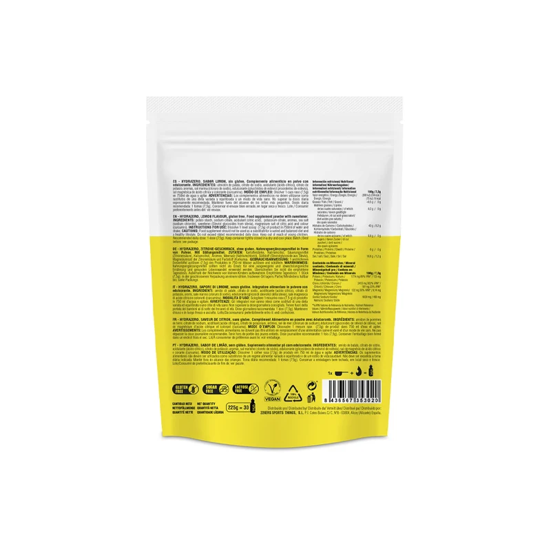 HYDRAZERO - Bebida Hipotónica 225g