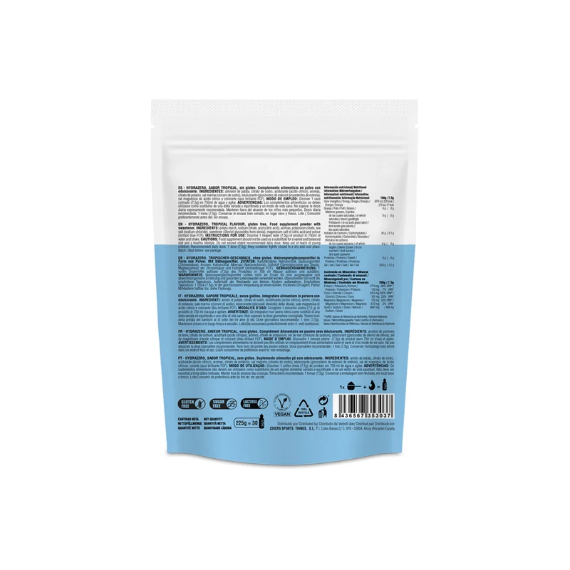 HYDRAZERO - Bebida Hipotónica 225g