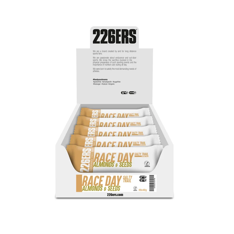 BOX 30 RACE DAY BAR SALTY TRAIL - Barrita Energética con Sodio