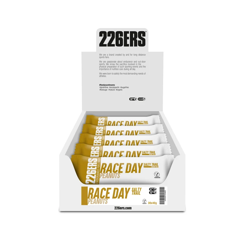 BOX 30 RACE DAY BAR SALTY TRAIL - Barrita Energética con Sodio