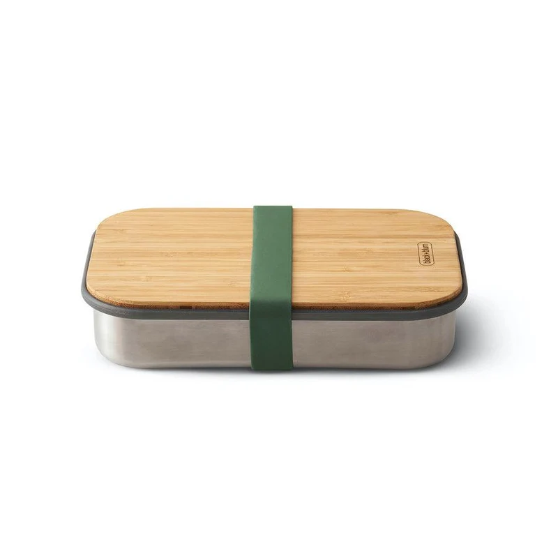 Lunchbox Edelstahl mit Bambusdeckel