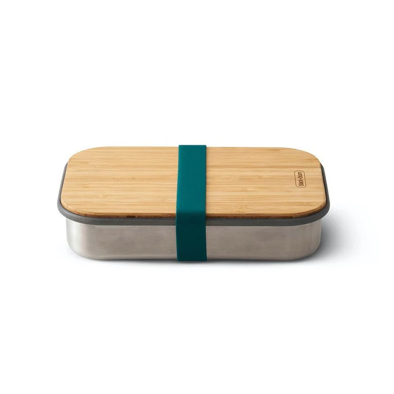 Lunchbox Edelstahl mit Bambusdeckel
