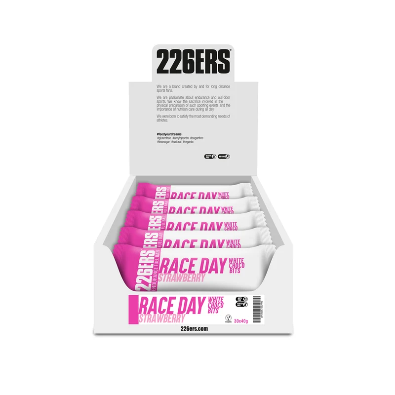 BOX 30 RACE DAY BAR CHOCO BITS - Barrita Energética con Pepitas de Chocolate