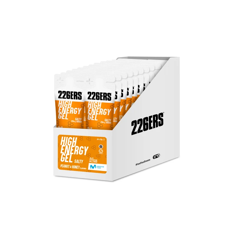 BOX 24 HIGH ENERGY GEL 76g - Gel Energético con ciclodextrina
