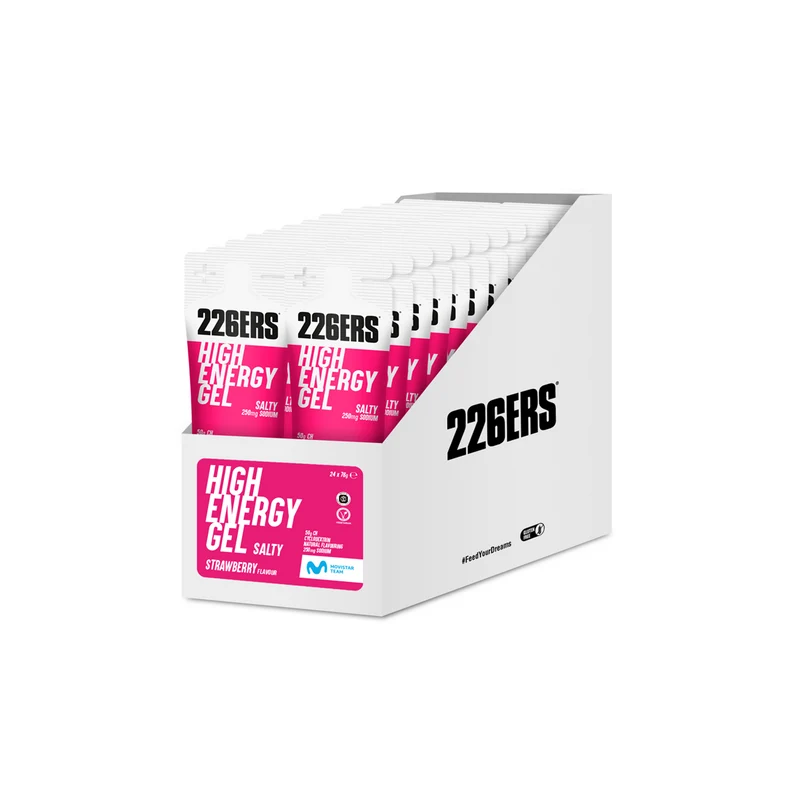 BOX 24 HIGH ENERGY GEL 76g - Gel Energético con ciclodextrina