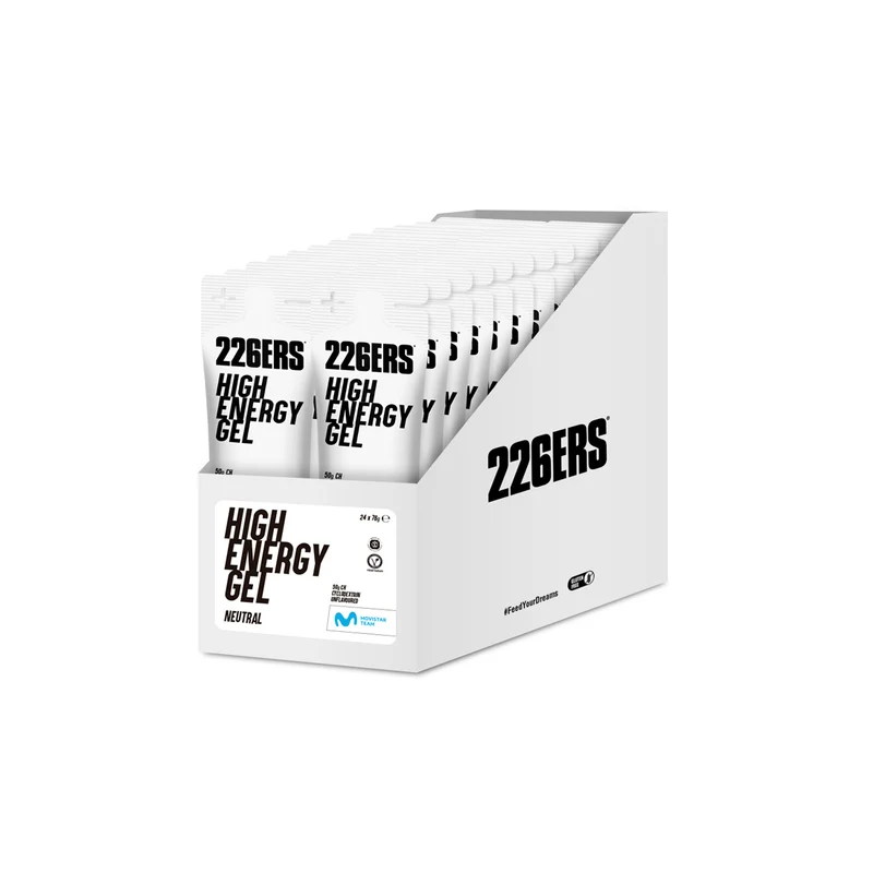 BOX 24 HIGH ENERGY GEL 76g - Gel Energético con ciclodextrina