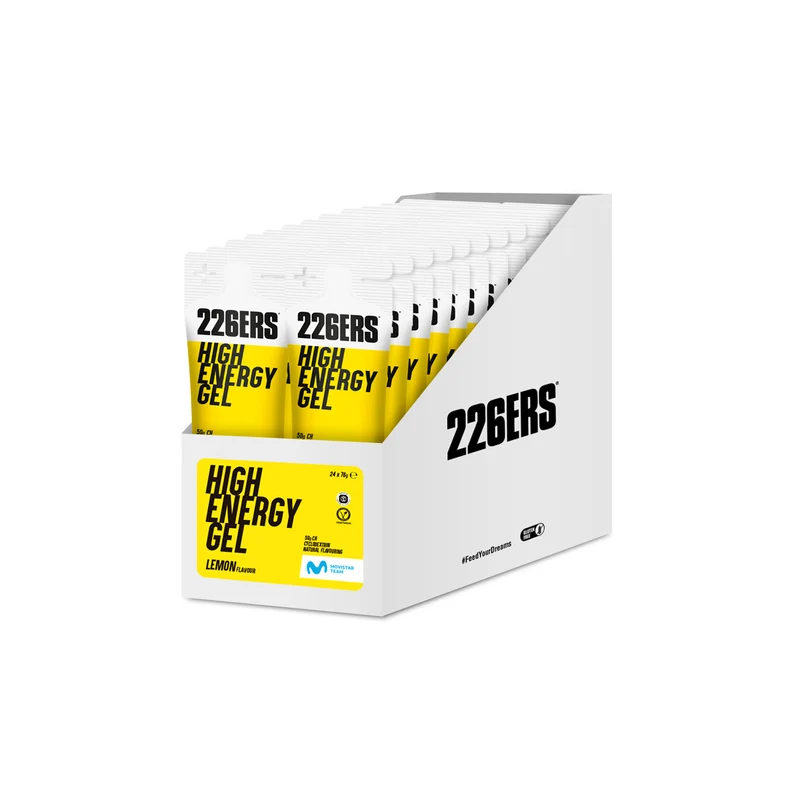 BOX 24 HIGH ENERGY GEL 76g - Gel Energético con ciclodextrina