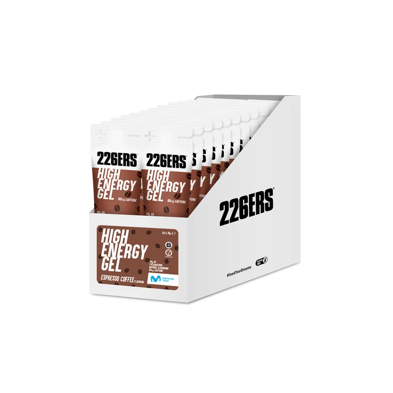 BOX 24 HIGH ENERGY GEL 76g - Gel Energético con ciclodextrina