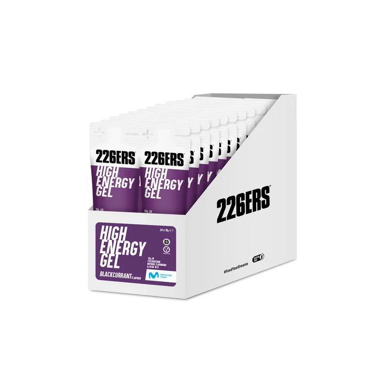 BOX 24 HIGH ENERGY GEL 76g - Gel Energético con ciclodextrina