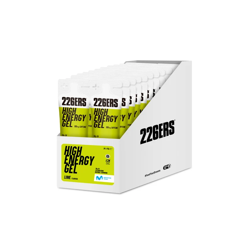 BOX 24 HIGH ENERGY GEL 76g - Gel Energético con ciclodextrina