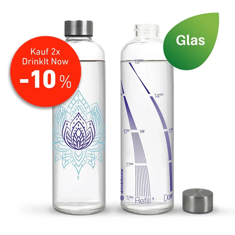 drinkitnow Flipper Lotus blau