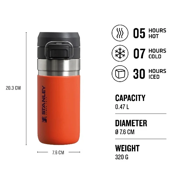 Go Quick Flip Water Bottle | 0.47L