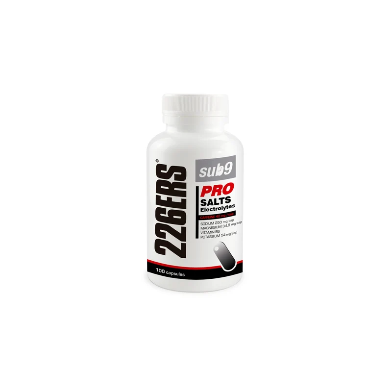 SUB9 PRO SALTS ELECTROLYTES - Sales y Electrolitos con Cafeína 100 Cápsulas