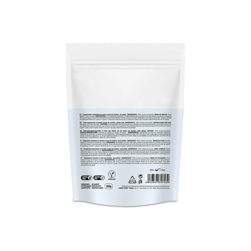 CREATINA En polvo 300g - 100% Monohidrato