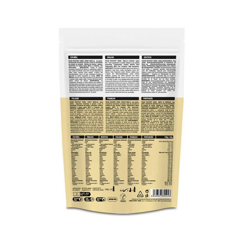 VEGAN RECOVERY DRINK - Bebida Recuperadora Vegana