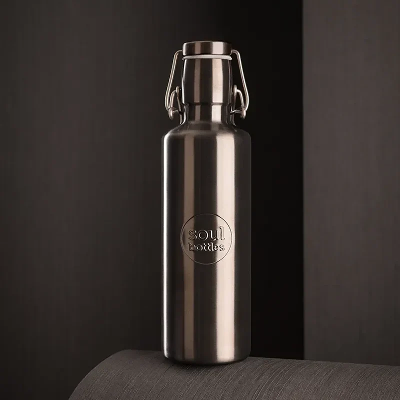 Soulbottle steel light Obsidian 0,75 l