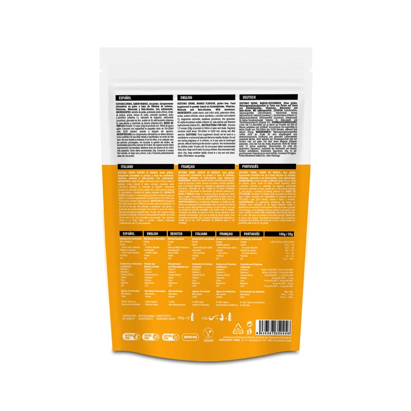 ISOTONIC DRINK - Bebida Vegana Isotónica en polvo