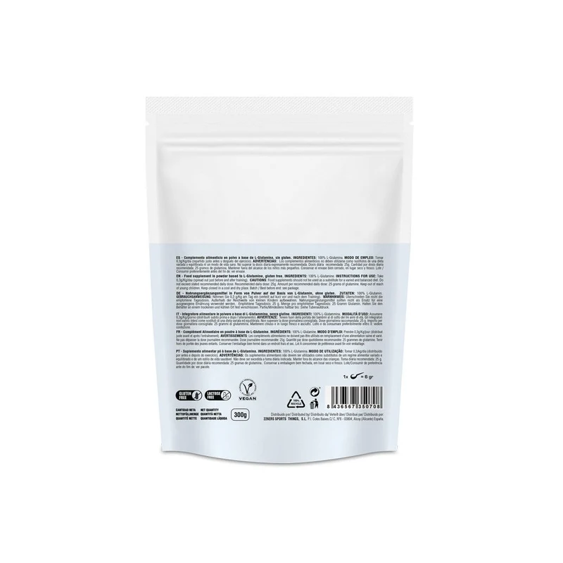 GLUTAMINA 300g - Apta para Veganos en polvo