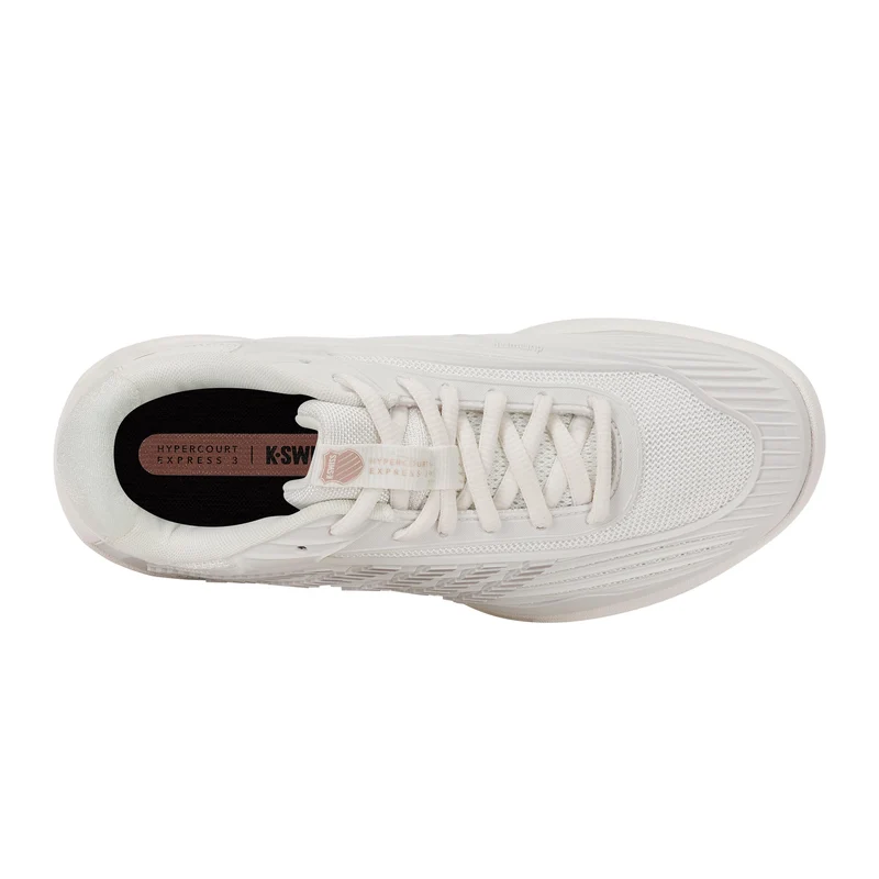 Hypercourt Express 3 Teppichschuh Damen - weiß, rosa