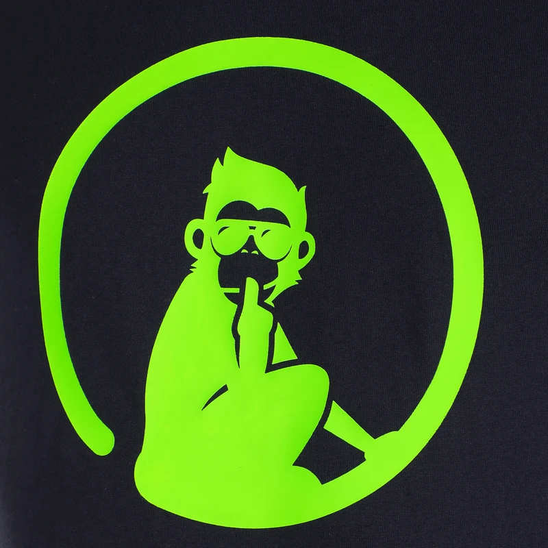 Wild Trainings T-Shirt Herren-Dunkelblau,Neongrün