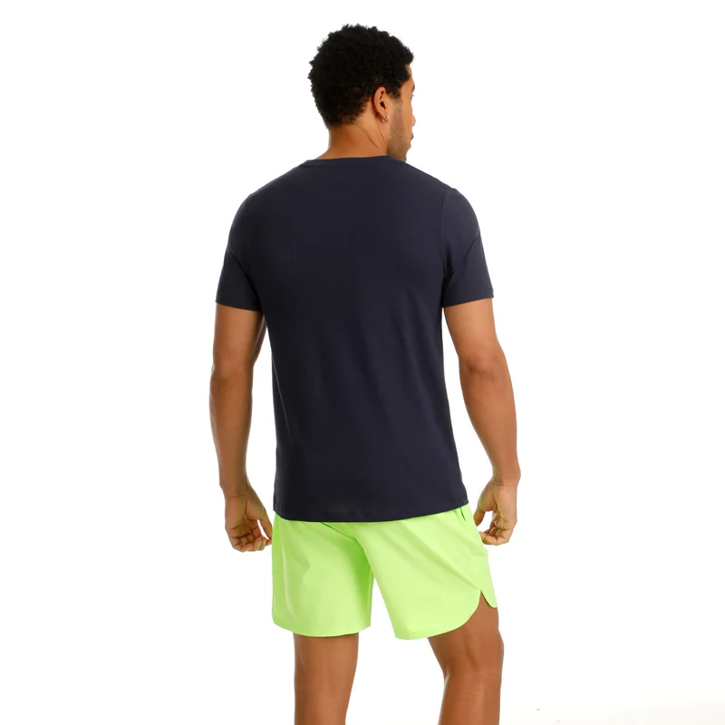 Wild Trainings T-Shirt Herren-Dunkelblau,Neongrün