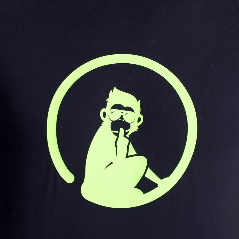 Wild Trainings T-Shirt Herren-Dunkelblau,Neongrün