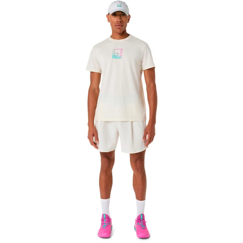 Court Core Graphic T-Shirt Herren-creme, mehrfarbig