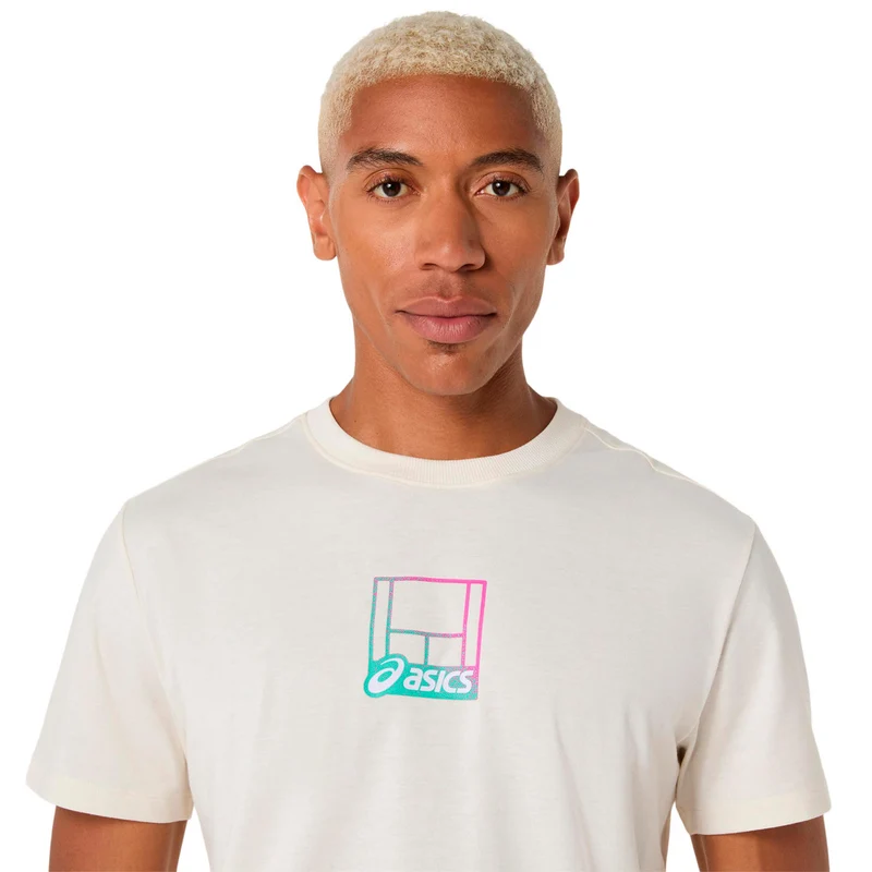 Court Core Graphic T-Shirt Herren-creme, mehrfarbig