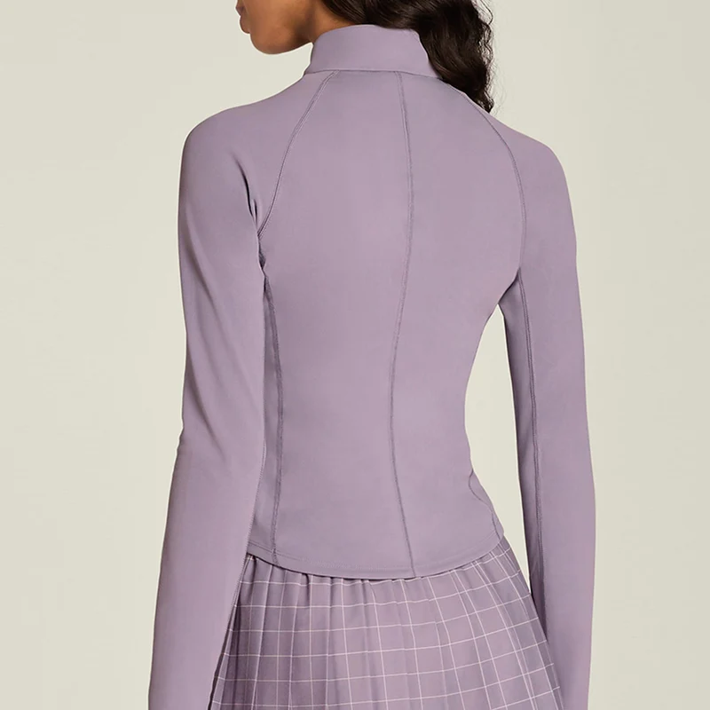 Baseline Half-Zip Longsleeve Damen - lila