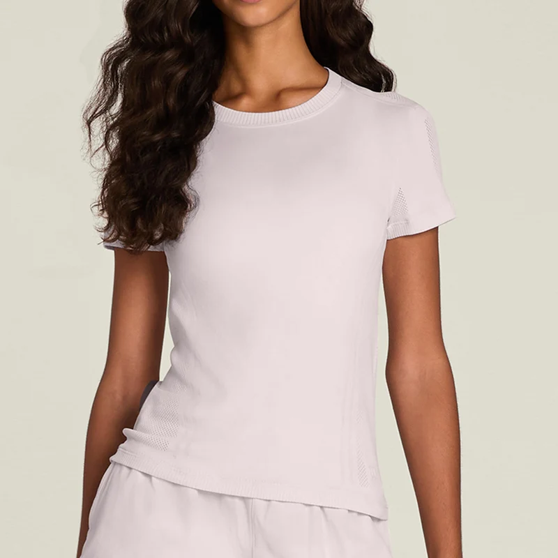 Pro Seamless T-Shirt Damen - flieder