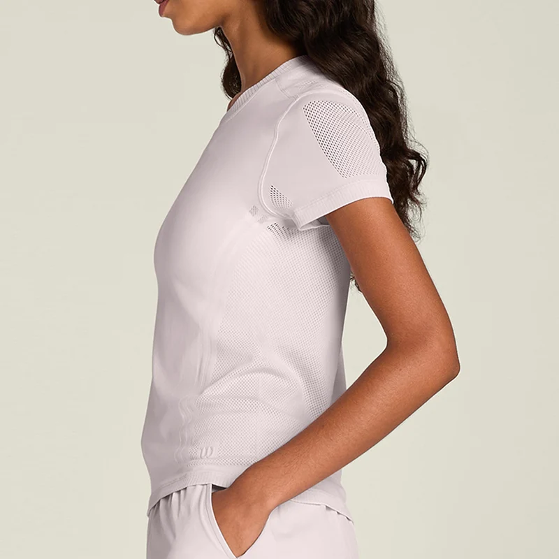 Pro Seamless T-Shirt Damen - flieder