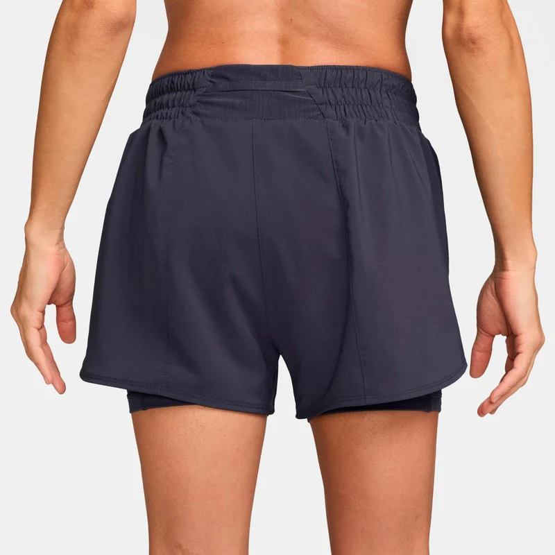 Dri-Fit One High Rise 2in1 3in Shorts Damen - dunkelgrau