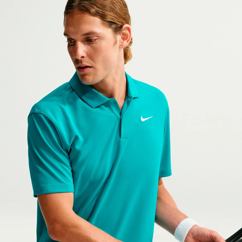 Dri-Fit Victory Court Solid Polo Herren - türkis