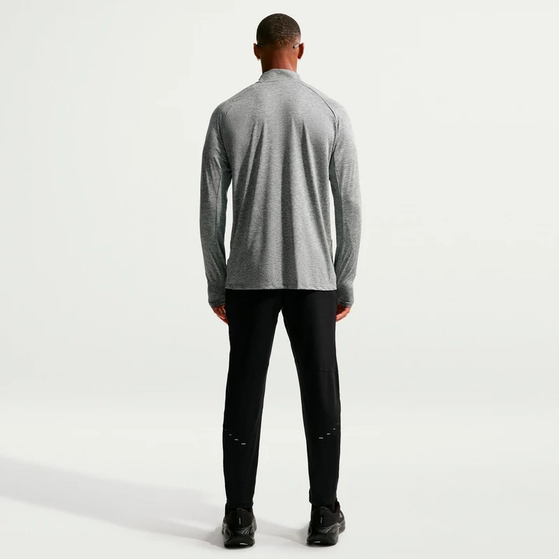 Stride Half-Zip Laufshirt Herren - grau, silber