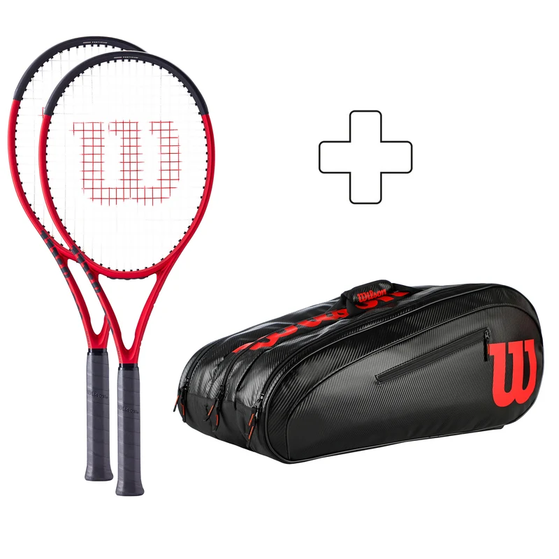 2x Clash 100 V2.0 plus Schlägertasche
