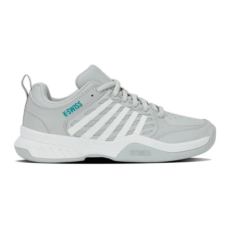 Court Express 2 Teppichschuh Damen - hellgrau, weiß