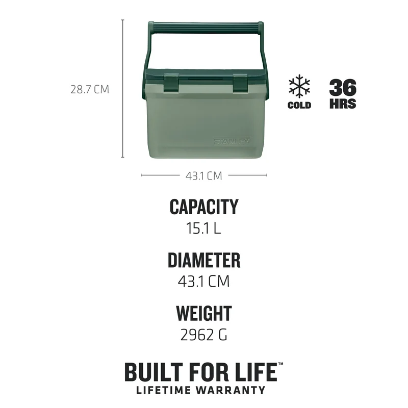 Easy-Carry Outdoor Cooler | 15.1L