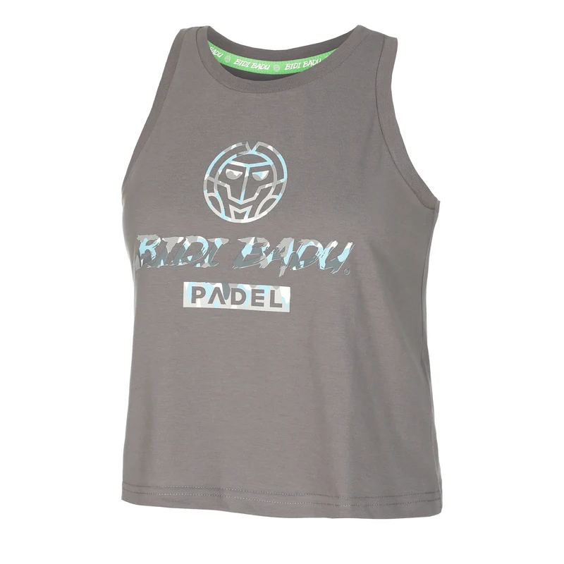 Good Vibes Logo Chill Tank-Top Damen-Grau,Blau