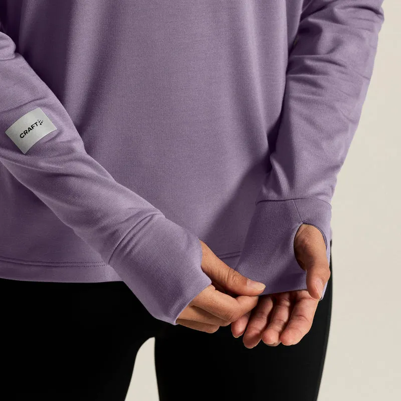 SubZ Zip Laufshirt Damen - mauve