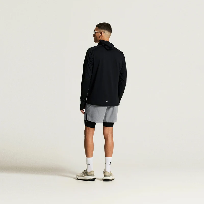 Reflective Laufshorts Herren - silber