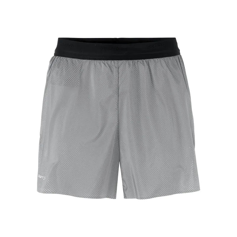 Reflective Laufshorts Herren - silber
