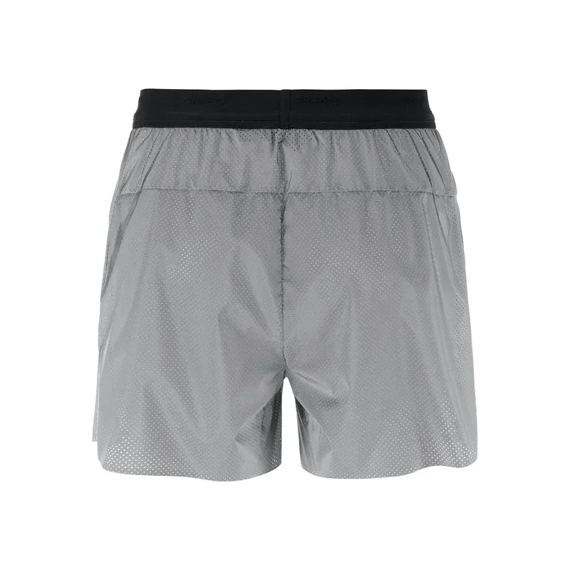 Reflective Laufshorts Herren - silber