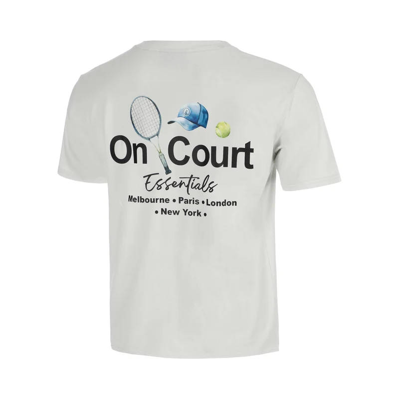 Crush On Court Essentials T-Shirt Jungen-hellgrau, schwarz