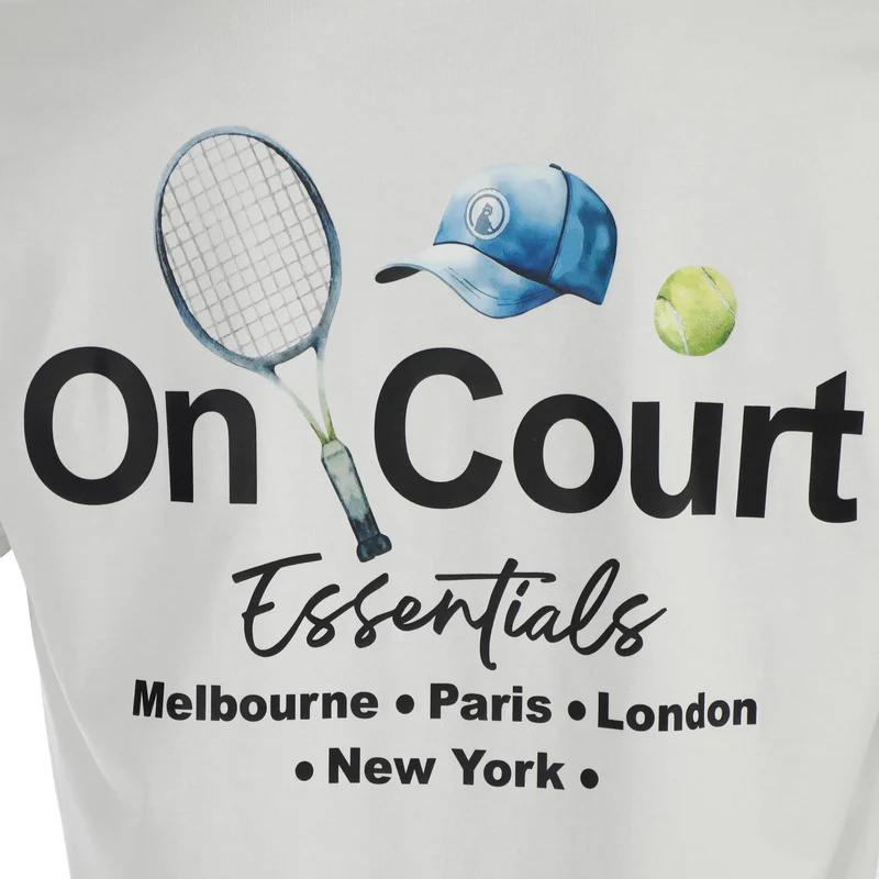 Crush On Court Essentials T-Shirt Jungen-hellgrau, schwarz