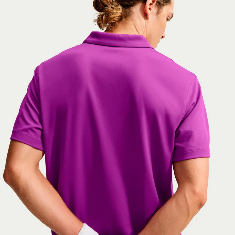 Dri-Fit Victory Court Solid Polo Herren - lila, weiß